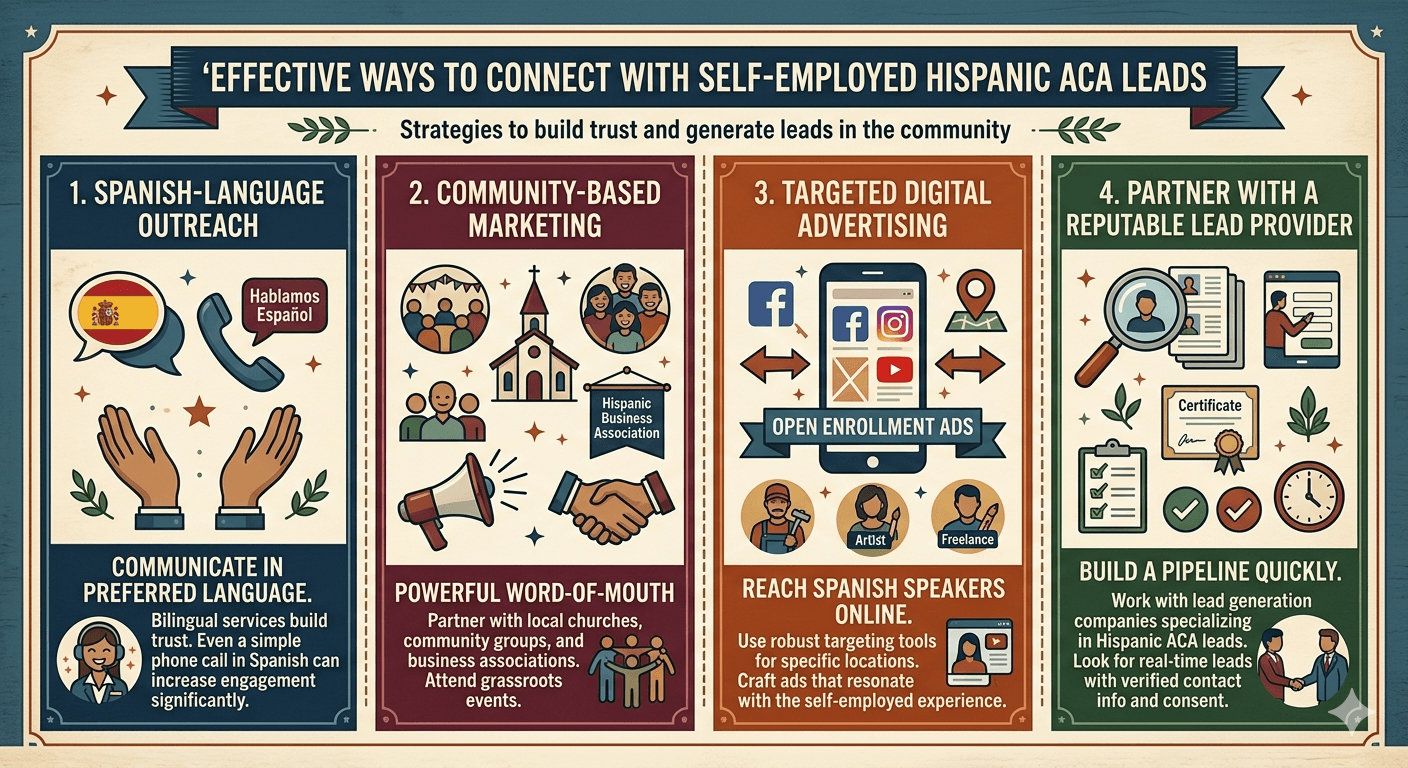 Self Employed Hispanic ACA Leads